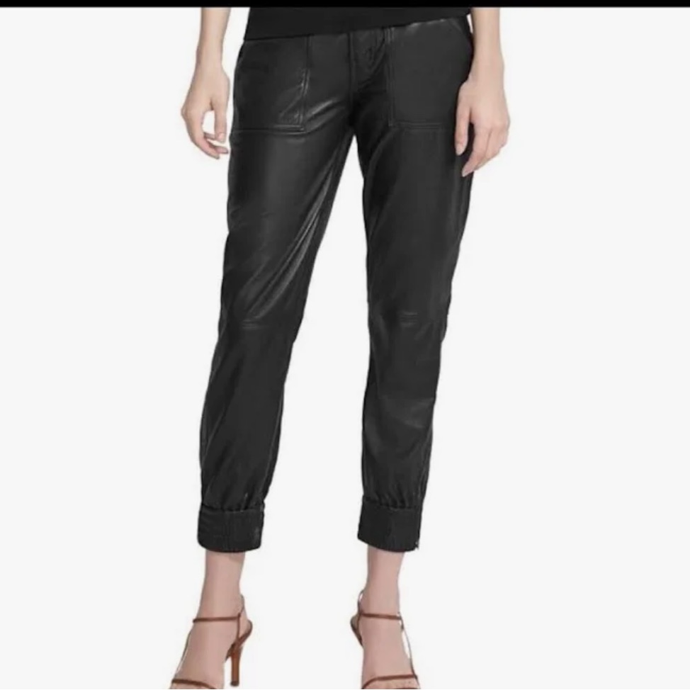 J Brand Leather Jogger Sz 30